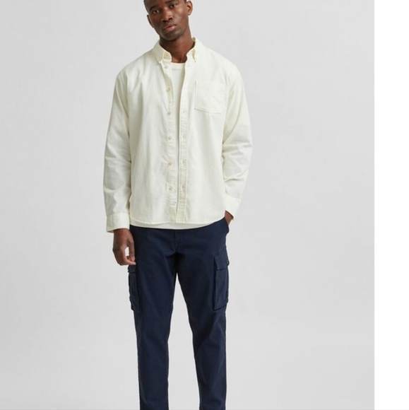 Selected homme bottom down shirt size M bnwt - Picture 4 of 12